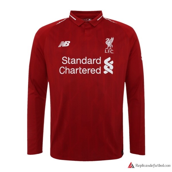 Camiseta Liverpool Primera equipación ML 2018-2019 Rojo
